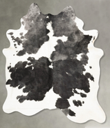 Black and White X-Large Brazilian Cowhide Rug 7'5"H x 6'4"W #B27119 by Hudson Hides