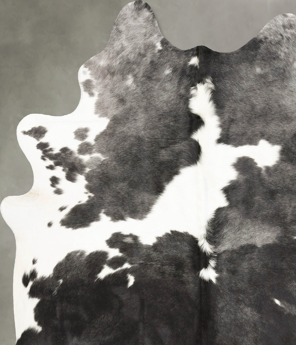 Black and White X-Large Brazilian Cowhide Rug 7'5"H x 6'4"W #B27119 by Hudson Hides
