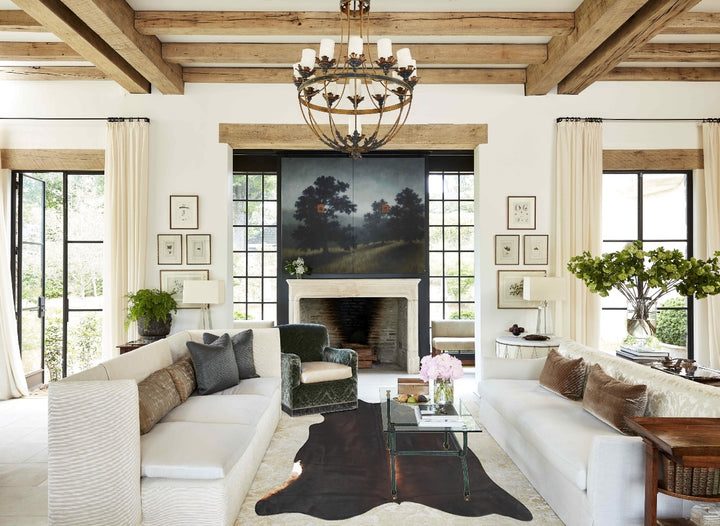 Chocolate Large Brazilian Cowhide Rug 5'6"H x 5'9"W #B2711 by Hudson Hides