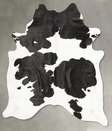 Black and White XX-Large Brazilian Cowhide Rug 7'11"H x 6'8"W #B27120 by Hudson Hides