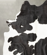 Black and White XX-Large Brazilian Cowhide Rug 7'11"H x 6'8"W #B27120 by Hudson Hides