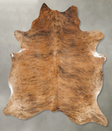 Medium Brindle X-Large Brazilian Cowhide Rug 7'5"H x 6'1"W #B27124 by Hudson Hides