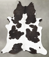 Black and White XX-Large Brazilian Cowhide Rug 8'4"H x 7'2"W #B27126 by Hudson Hides