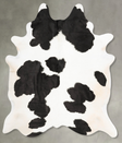 Black and White XX-Large Brazilian Cowhide Rug 7'10"H x 6'6"W #B27127 by Hudson Hides