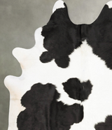 Black and White XX-Large Brazilian Cowhide Rug 7'10"H x 6'6"W #B27127 by Hudson Hides