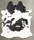 Black and White X-Large Brazilian Cowhide Rug 7'11"H x 6'1"W #B27131 by Hudson Hides