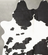Black and White X-Large Brazilian Cowhide Rug 7'11"H x 6'1"W #B27131 by Hudson Hides