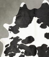 Black and White XX-Large Brazilian Cowhide Rug 8'10"H x 6'8"W #B27132 by Hudson Hides