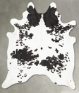 Black and White XX-Large Brazilian Cowhide Rug 7'10"H x 6'5"W #B27133 by Hudson Hides