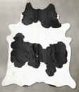 Black and White XX-Large Brazilian Cowhide Rug 8'6"H x 7'5"W #B27134 by Hudson Hides
