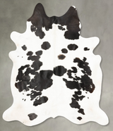 Black and White X-Large Brazilian Cowhide Rug 7'5"H x 6'7"W #B27135 by Hudson Hides