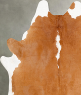Brown and White Regular XX-Large Brazilian Cowhide Rug 8'6"H x 6'8"W #B27139 by Hudson Hides