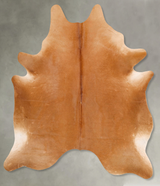 Solid Brown X-Large Brazilian Cowhide Rug 7'8"H x 6'3"W #B27142 by Hudson Hides