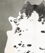 Salt and Pepper Black XX-Large Brazilian Cowhide Rug 8'6"H x 7'0"W #B27143 by Hudson Hides