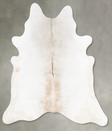 Grey with Beige XX-Large Brazilian Cowhide Rug 8'0"H x 7'6"W #B27145 by Hudson Hides