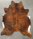 Medium Brindle X-Large Brazilian Cowhide Rug 7'1"H x 6'5"W #B27147 by Hudson Hides