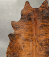 Medium Brindle XX-Large Brazilian Cowhide Rug 7'3"H x 7'0"W #B27148 by Hudson Hides
