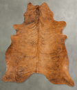 Medium Brindle X-Large Brazilian Cowhide Rug 7'8"H x 6'4"W #B27151 by Hudson Hides