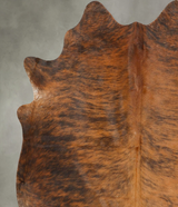 Medium Brindle Large Brazilian Cowhide Rug 6'0"H x 5'6"W #B27153 by Hudson Hides