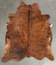 Medium Brindle X-Large Brazilian Cowhide Rug 6'4"H x 6'3"W #B27154 by Hudson Hides