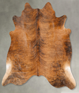 Medium Brindle X-Large Brazilian Cowhide Rug 6'8"H x 6'6"W #B27155 by Hudson Hides