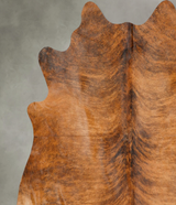 Medium Brindle X-Large Brazilian Cowhide Rug 6'8"H x 6'6"W #B27155 by Hudson Hides