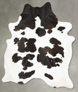 Black and White X-Large Brazilian Cowhide Rug 7'8"H x 6'4"W #B27156 by Hudson Hides