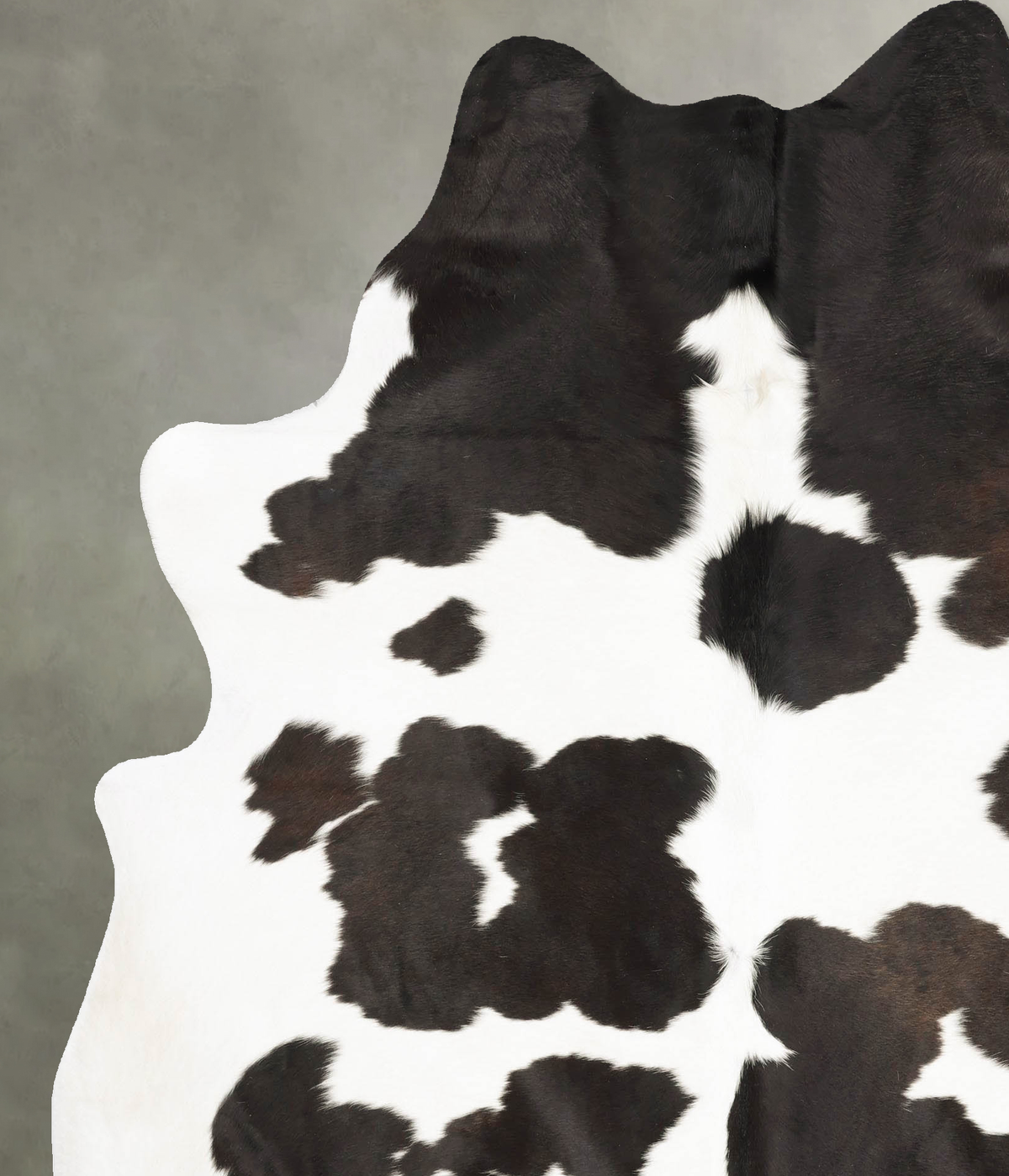 Black and White X-Large Brazilian Cowhide Rug 7'8"H x 6'4"W #B27156 by Hudson Hides