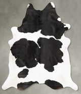 Black and White XX-Large Brazilian Cowhide Rug 7'6"H x 7'1"W #B27157 by Hudson Hides