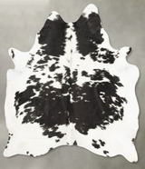 Black and White XX-Large Brazilian Cowhide Rug 8'3"H x 6'4"W #B27159 by Hudson Hides