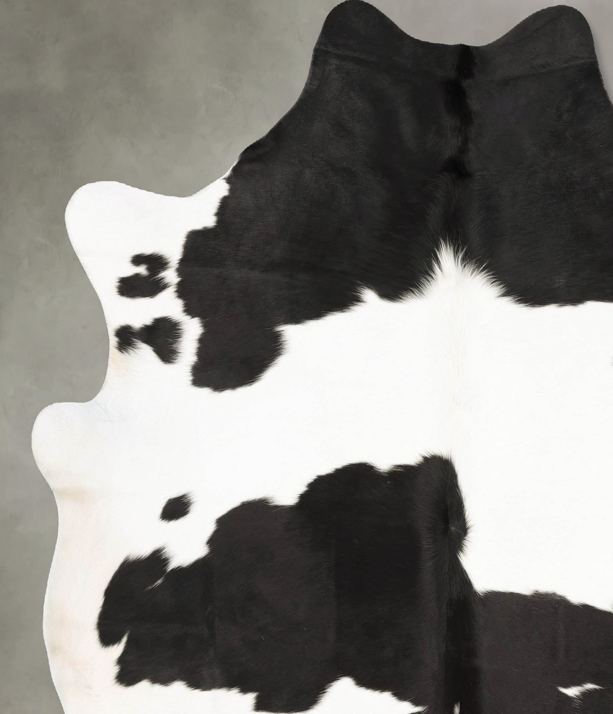 Black and White XX-Large Brazilian Cowhide Rug 7'8"H x 6'10"W #B27166 by Hudson Hides