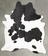 Black and White XX-Large Brazilian Cowhide Rug 8'7"H x 6'9"W #B27168 by Hudson Hides