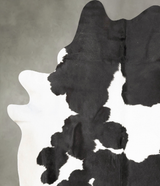 Black and White XX-Large Brazilian Cowhide Rug 8'7"H x 6'9"W #B27168 by Hudson Hides