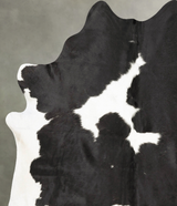 Black and White XX-Large Brazilian Cowhide Rug 7'11"H x 6'7"W #B27177 by Hudson Hides