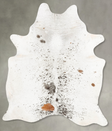 Salt and Pepper Brown XX-Large Brazilian Cowhide Rug 8'2"H x 6'5"W #B27178 by Hudson Hides