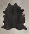 Solid Black X-Large Brazilian Cowhide Rug 6'9
