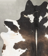 Chocolate and White XX-Large Brazilian Cowhide Rug 8'4"H x 6'10"W #B27183 by Hudson Hides