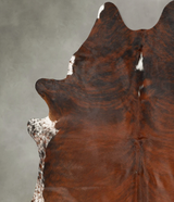 Dark Brindle XX-Large Brazilian Cowhide Rug 8'1"H x 6'11"W #B27185 by Hudson Hides