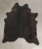 Solid Black XX-Large Brazilian Cowhide Rug 7'8