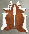 Hereford XX-Large Brazilian Cowhide Rug 7'10"H x 6'8"W #B27193 by Hudson Hides