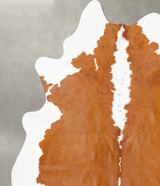 Brown and White Regular XX-Large Brazilian Cowhide Rug 8'7"H x 7'5"W #B27194 by Hudson Hides