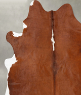 Hereford XX-Large Brazilian Cowhide Rug 8'1"H x 7'0"W #B27195 by Hudson Hides