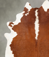 Hereford XX-Large Brazilian Cowhide Rug 8'11"H x 7'3"W #B27196 by Hudson Hides