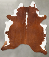 Hereford XX-Large Brazilian Cowhide Rug 8'10"H x 6'9"W #B27198 by Hudson Hides