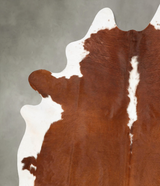 Hereford XX-Large Brazilian Cowhide Rug 8'10"H x 6'9"W #B27198 by Hudson Hides
