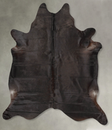 Solid Black XX-Large Brazilian Cowhide Rug 8'3"H x 6'8"W #B27209 by Hudson Hides