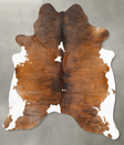 Tricolor XX-Large Brazilian Cowhide Rug 7'9"H x 6'8"W #B27210 by Hudson Hides