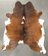 Tricolor XX-Large Brazilian Cowhide Rug 7'9"H x 6'8"W #B27210 by Hudson Hides