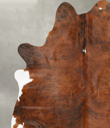 Medium Brindle XX-Large Brazilian Cowhide Rug 7'8"H x 6'7"W #B27213 by Hudson Hides