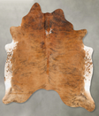 Medium Brindle XX-Large Brazilian Cowhide Rug 7'6"H x 6'9"W #B27216 by Hudson Hides